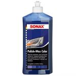 SONAX Polish +Wax Color синий полироль тефлон с воском 250 мл