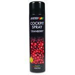 MOTIP Black Line Cockpit Spray Cranberry аэрозольный полироль для пластика клюква 600 мл
