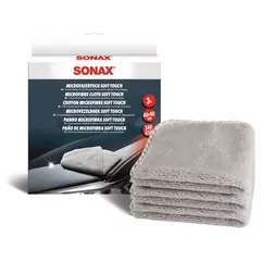 SONAX Microfaser Tuch Soft Touch набор салфеток из микрофибры 40х40 см 340 gsm 3 шт
