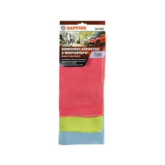 SAPFIRE SA-218 Triple комплект салфеток из микрофибры