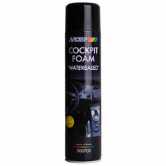MOTIP Black Line Cockpit Foam Waterbased пінний очищувач поліроль для пластику салону авто 600 мл