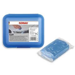 SONAX Clay синяя глина для очистки лакокрасочных поверхностей и стекла 112 г, Цвет: Синий, Объем: 112 г