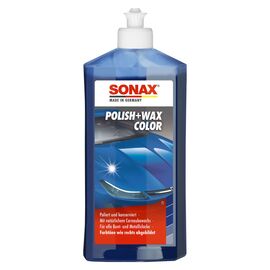 SONAX Polish +Wax Color синій поліроль тефлон з воском 500 мл, Колір: Синій, Обʼєм: 500 мл