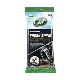 Turtle Wax FRESH SHINE SPRING GLOSS WIPES салфетки для салону "Свежесть весны' глянцевые (упаковка 24 шт)