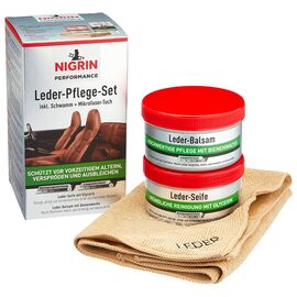 NIGRIN Performance Leder-Pflege-Set Seife + Balsam набір для догляду за шкірою 2х250 мл