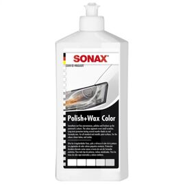 SONAX Polish +Wax Color білий поліроль тефлон з воском 250 мл, Колір: Білий, Обʼєм: 250 мл