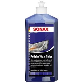 SONAX Polish +Wax Color синий полироль тефлон с воском 500 мл, Цвет: Синий, Объем: 500 мл