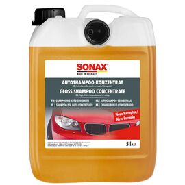 SONAX Glanz Shampoo Konzentrat автошампунь консервант із блиском 5 л, Запах: Без запаху, Обʼєм: 5 л