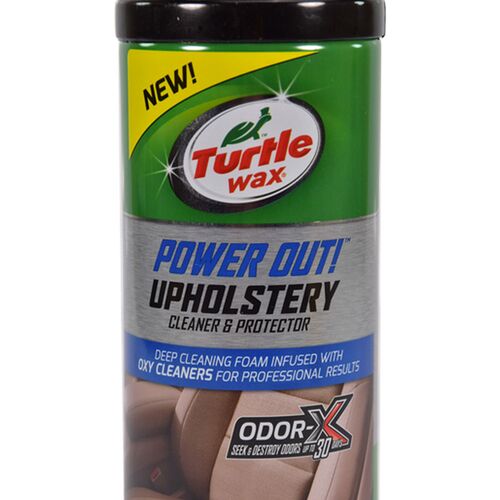 Turtle Wax Power Out Upholstery Cleaner Odor-X пенная химчистка обивки со щеткой  400 мл, изображение 3