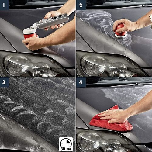 SONAX Polish +Wax Color серый (серебристый) полироль тефлон с воском 500 мл, Цвет: Серый, Количество: 500 мл, изображение 5