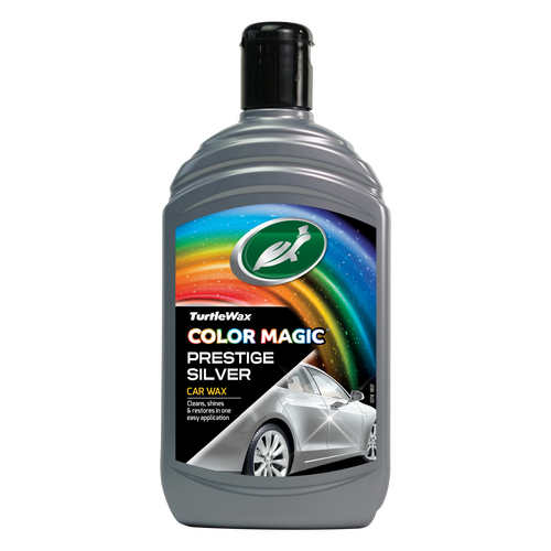 Turtle Wax Color Magic Silver Wax сріблястий (сірий) поліроль із тефлоном PTFE 500 мл, Колір: Сірий, Кількість: 500 мл