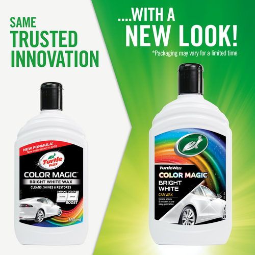 Turtle Wax Color Magic Bright White Wax белый полироль с тефлоном PTFE 500 мл, Цвет: Белый, Количество: 500 мл, изображение 2