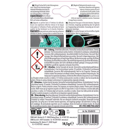 SONAX Air Freshener Ocean Fresh, изображение 2