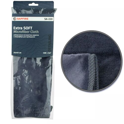 SAPFIRE (SA-220) универсальная микрофибра 35x40 см, изображение 2