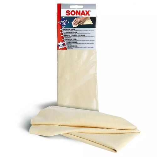 SONAX PremiumLeder тряпка из натуральной кожи премиум-класса 59x38 см, изображение 2