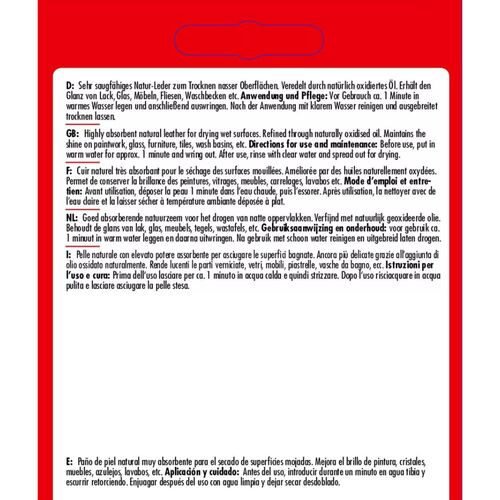 SONAX PremiumLeder тряпка из натуральной кожи премиум-класса 59x38 см, изображение 4