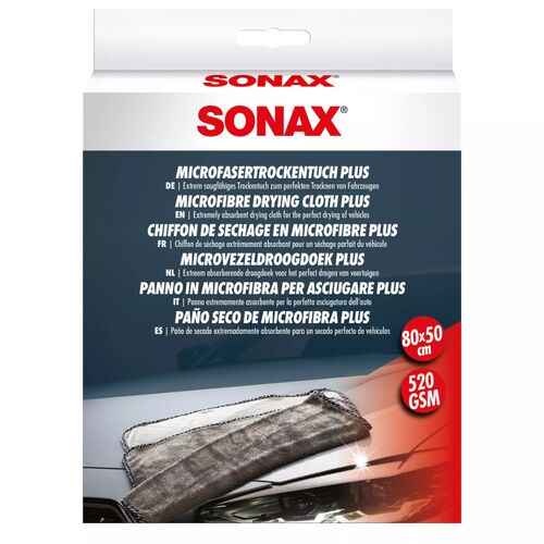 SONAX Microfaser Trocken Tuch Plus полотенце из микрофибры 80х50 см 520 gsm, изображение 2