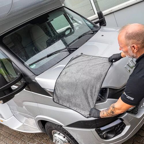 SONAX Microfaser Trocken Tuch Plus полотенце из микрофибры 80х50 см 520 gsm, изображение 5