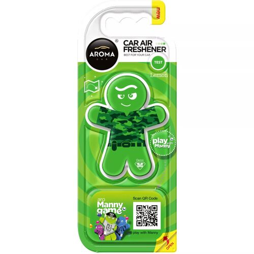 Ароматизатор Aroma Car Manny Lemon: свежесть сочного лимона