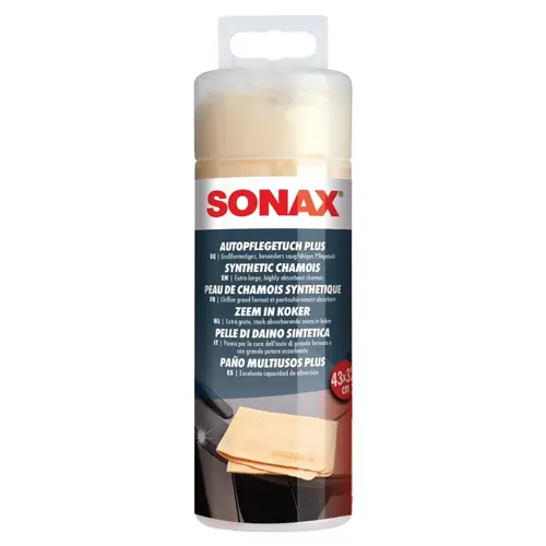 SONAX Autopflege Tuch PLUS синтетична замша в тубі 43х32 см