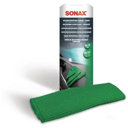 SONAX Microfasertuch Scheibe +Innen микрофибра для стекла и интерьера 38x38 см