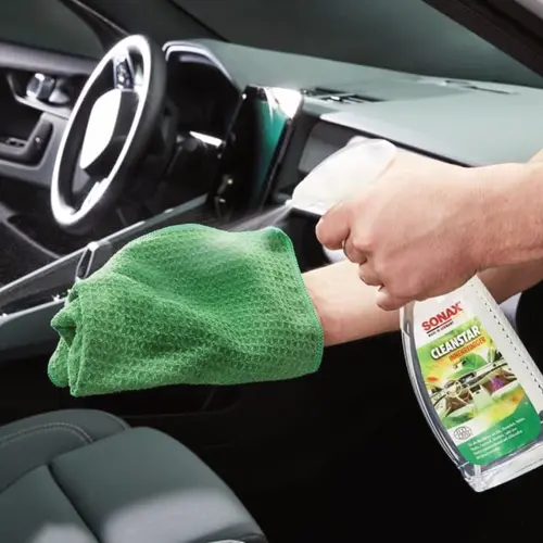 SONAX Microfasertuch Scheibe +Innen микрофибра для стекла и интерьера 38x38 см, изображение 4