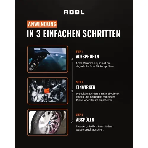 ADBL VAMPIRE LIQUID интенсивный очиститель дисков с индикатором 500 мл, Объем: 500 мл, изображение 5