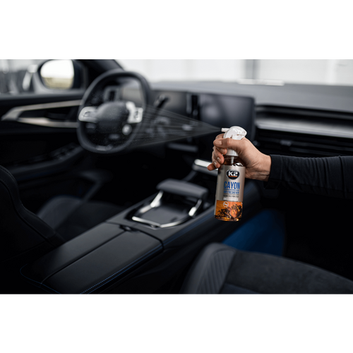 K2 CAYON LEATHER нейтралізатор запаху ароматизатор запах шкіри 250 мл, Запах: Leather, Обʼєм: 250 мл, зображення 4