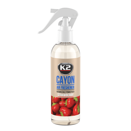 K2 CAYON STRAWBERRY нейтрализатор запаха освежитель воздуха клубника 250 мл, Запах: Strawberry, Объем: 250 мл
