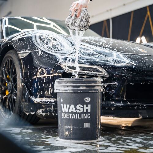 K2 PRO WASH DETAILING серое пластиковое ведро для мойки автомобиля 20 л, Цвет: Серый, Количество: 20 л, изображение 9