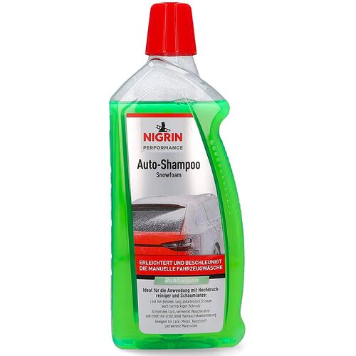 NIGRIN Performance Auto-Shampoo Snowfoam автошампунь сильно пенящийся Снежная Пена 1 л