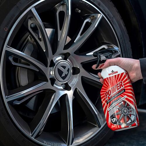 NIGRIN POWER Felgen-Reiniger mit Bremsstaub-Breaker бескислотный активный очиститель дисков с индикатором 750 мл, изображение 2