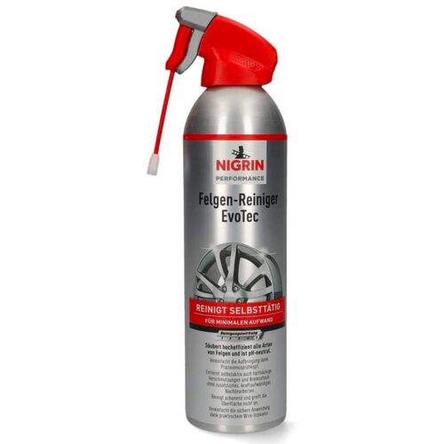 NIGRIN Performance Felgen-Reiniger EvoTec Aerosol пенный очиститель дисков с индикатором 500 мл