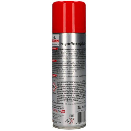 NIGRIN Performance Felgen Versiegelung Aerosol защитный консервант колесных дисков на 6 месяцев 300 мл, изображение 2