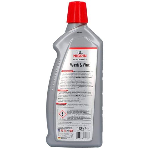 NIGRIN Performance Wash & Wax Turbo автошампунь концентрат с воском 1 л, изображение 2