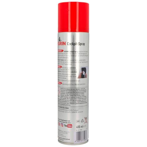NIGRIN Cockpit-Spray Vanille пенный 45-дневный очиститель протектант для пластика ваниль 400 мл, изображение 3