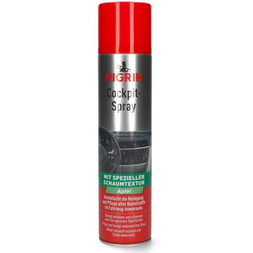 NIGRIN Cockpit-Spray Apfel пенный 45-дневный очиститель протектант для пластика морской бриз 400 мл
