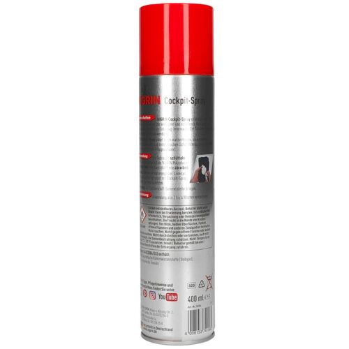 NIGRIN Cockpit-Spray Neutral пенный 45-дневный очиститель протектант для пластика нейтральный 400 мл, изображение 3