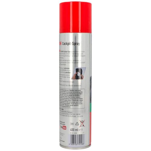 NIGRIN Cockpit-Spray Meeresbrise пенный 45-дневный очиститель протектант для пластика морской бриз 400 мл, изображение 4