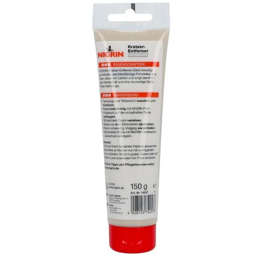 NIGRIN Performance Kratzer-Entferner Silber сірий (сріблястий) антиподряпин 150 г, зображення 3