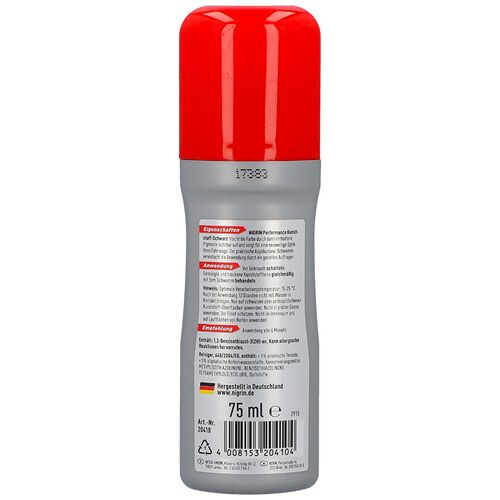 NIGRIN Performance Kunststoff-Schwarz восстановитель консервант черного пластика с губкой (Германия) 75 мл, изображение 3