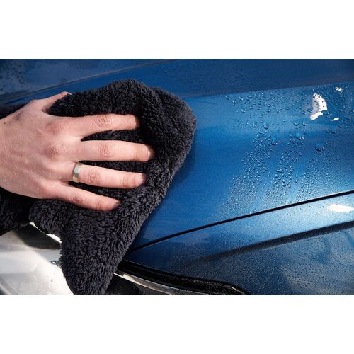 WIPERS Schwarzes MikrofaserTüch черная универсальная салфетка из микрофибры (Германия) 40х40 см 500 gsm, изображение 12