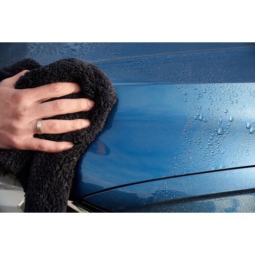 WIPERS Schwarzes MikrofaserTüch черная универсальная салфетка из микрофибры (Германия) 40х40 см 500 gsm, изображение 10