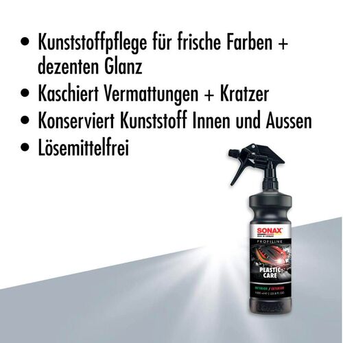 SONAX PROFILINE Plastic Care очисник зовнішнього та внутрішнього пластику матовий 1 л, зображення 9