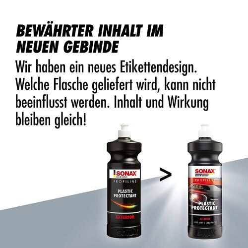 SONAX PROFILINE Plastic Protectant гелевый консервант (протектант) для наружного и внутреннего неокрашенного пластика 1 л, изображение 7