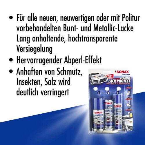 SONAX XTREME Ceramic Lack Protect керамічне покриття (рідке скло) для захисту на 9 місяців у наборі, зображення 10