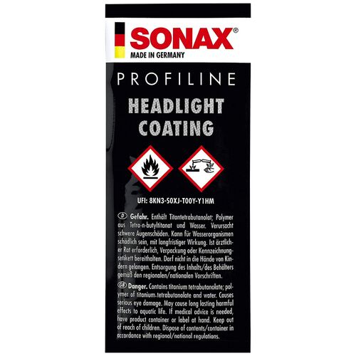 SONAX PROFILINE Headlight Coating керамическое защитное покрытие для пластиковых фар, изображение 2