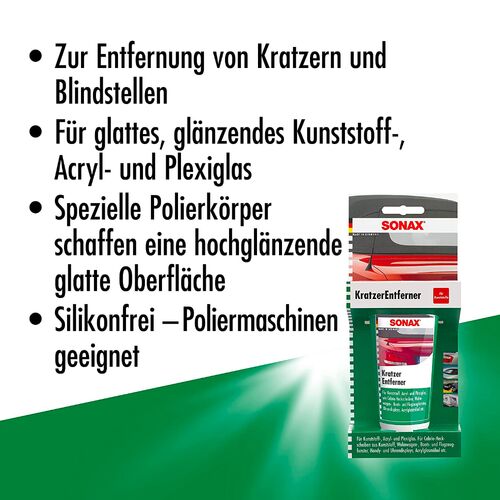 SONAX Kratzer Entferner (Scratch Remover) антицарапин для пластика 75 мл, изображение 7