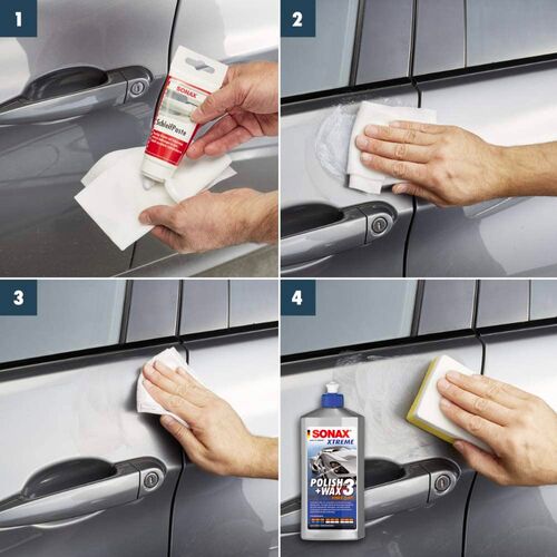 SONAX SchleifPaste универсальный антицарапин для ручного исплльзования 75 мл, изображение 4