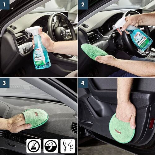 SONAX Cockpitpfleger Ocean-Fresh матовий поліроль для пластику (океанська свіжість) 500 мл, зображення 4